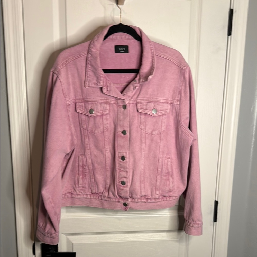 Vici Pink Denim Jean Jacket